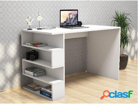 Escritorio HOMEMANIA Computador Limber Blanco (120x60x75cm -