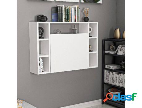 Escritorio HOMEMANIA Omega Blanco (90x19.5x60 - Tablero de