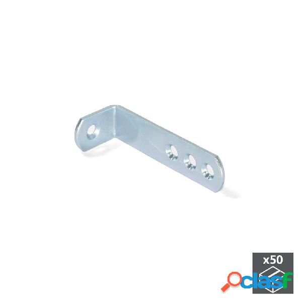 Escuadra de unión para muebles 70 x 225 mm 4 agujeros Acero