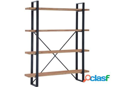 Estante ABECEDARIO boreal – Negro (Madera - 150 x 180 x 35