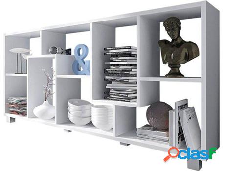 Estante SELECTIONHOME Blanco (Melamina - 68,5 x 161 x 25 cm)