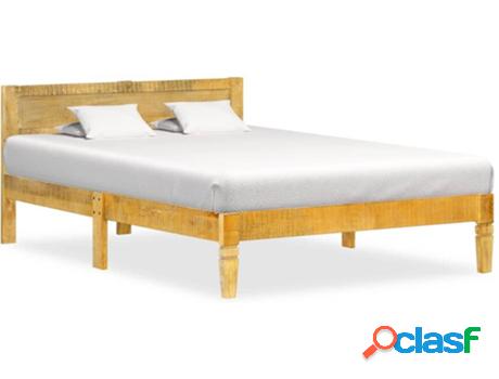 Estructura de Cama VIDA XL De Madera De Mango Maciza