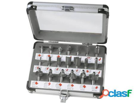 FERM Set de brocas para máquina rebajadora 20 piezas