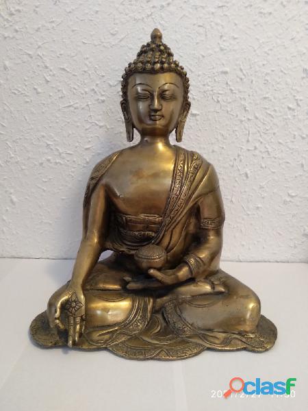 Figura de bronce *Buda de la Medicina o Buda de la Salud*