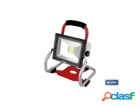 Foco led portátil a bateria li-ion 18v 20w