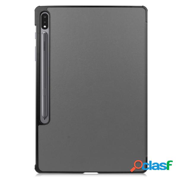 Funda De Tres Pliegues Para Samsung Galaxy Tab S7 Plus / Fe