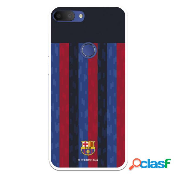 Funda Para Alcatel 1S 2019 Del Fc Barcelona Fondo Rayas
