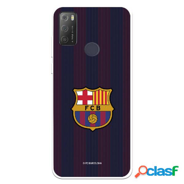 Funda Para Alcatel 1S 2021 Del Barcelona Rayas Blaugrana -