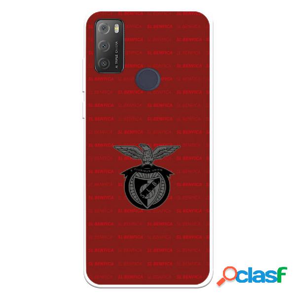 Funda Para Alcatel 1S 2021 Del Escudo Fondo Granate -