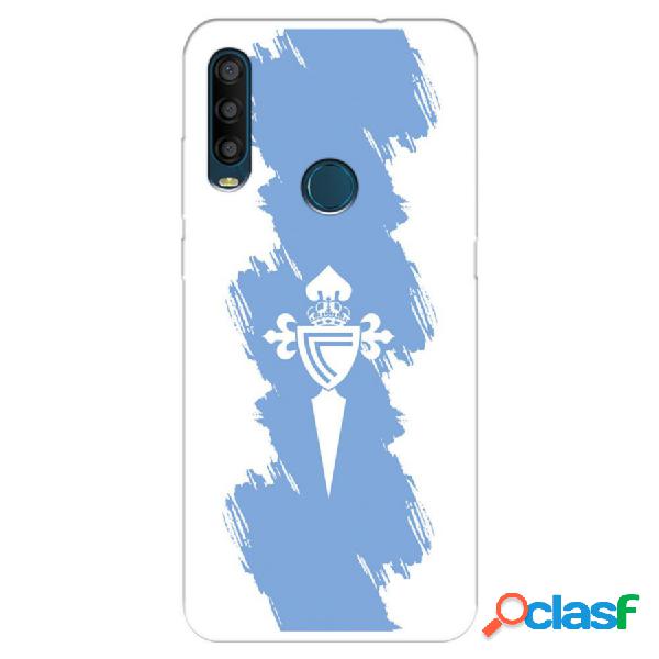 Funda Para Alcatel 1Se 2020 Del Rc Celta Escudo Trazo Azul -