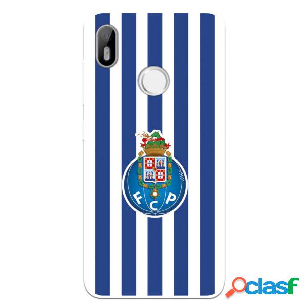 Funda Para Bq Aquaris C Del Fútbol Club Oporto Escudo Rayas