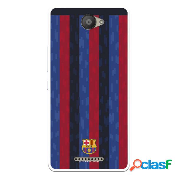 Funda Para Bq Aquaris U Del Fc Barcelona Fondo Rayas