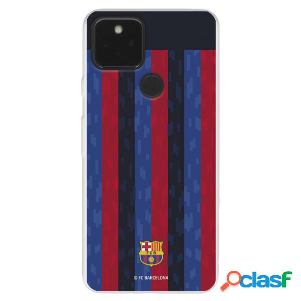 Funda Para Google Pixel 5A Del Fc Barcelona Fondo Rayas