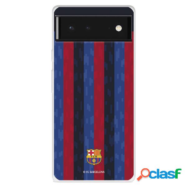 Funda Para Google Pixel 6 Del Fc Barcelona Fondo Rayas