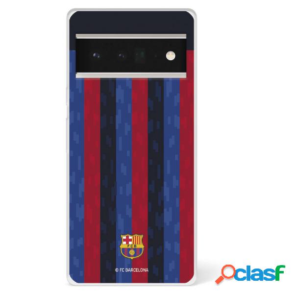 Funda Para Google Pixel 6 Pro Del Fc Barcelona Fondo Rayas