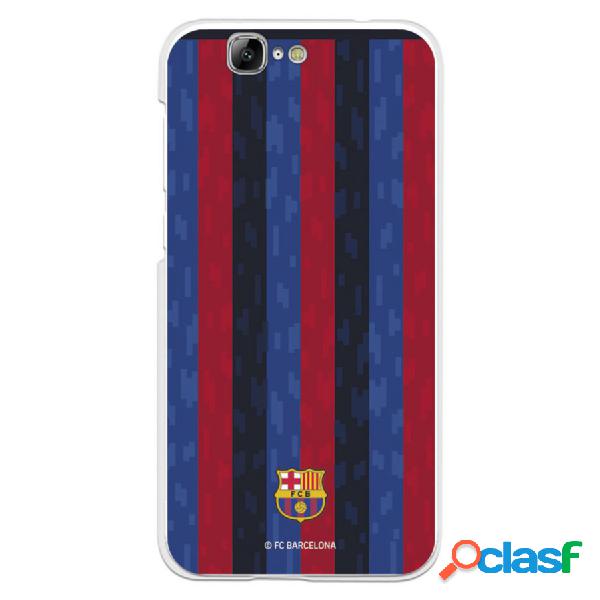 Funda Para Huawei Ascend G7 Del Fc Barcelona Fondo Rayas