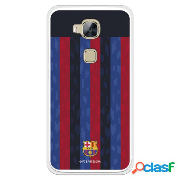 Funda Para Huawei G8 Del Fc Barcelona Fondo Rayas Verticales