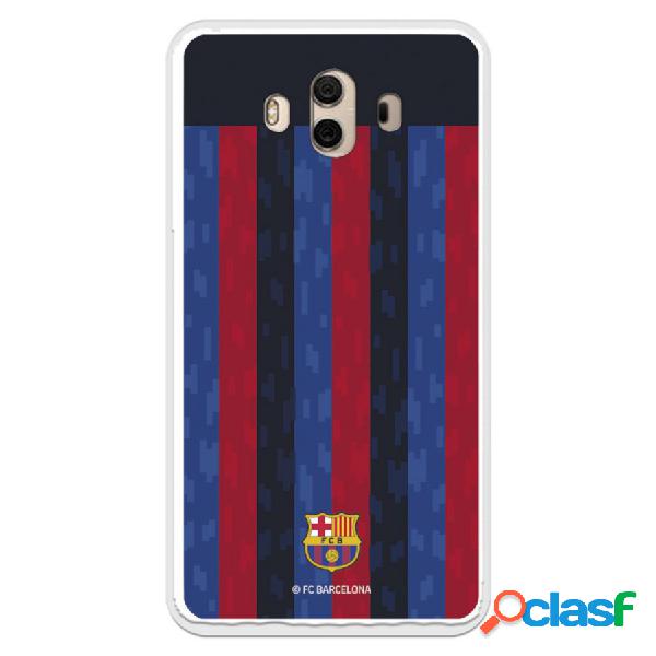 Funda Para Huawei Mate 10 Del Fc Barcelona Fondo Rayas