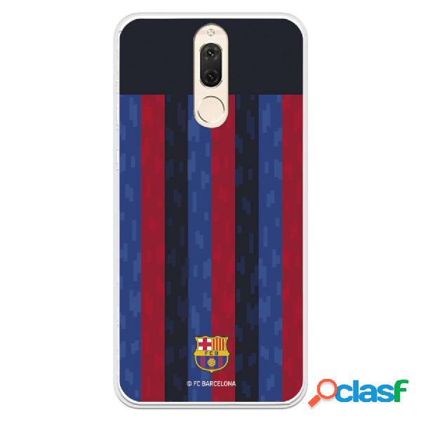 Funda Para Huawei Mate 10 Lite Del Fc Barcelona Fondo Rayas