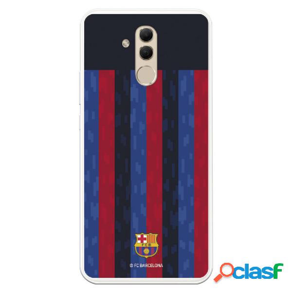 Funda Para Huawei Mate 20 Lite Del Fc Barcelona Fondo Rayas