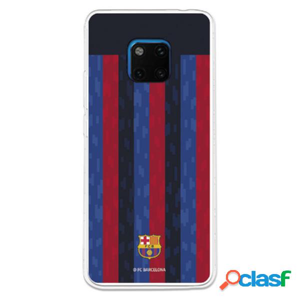 Funda Para Huawei Mate 20 Pro Del Fc Barcelona Fondo Rayas