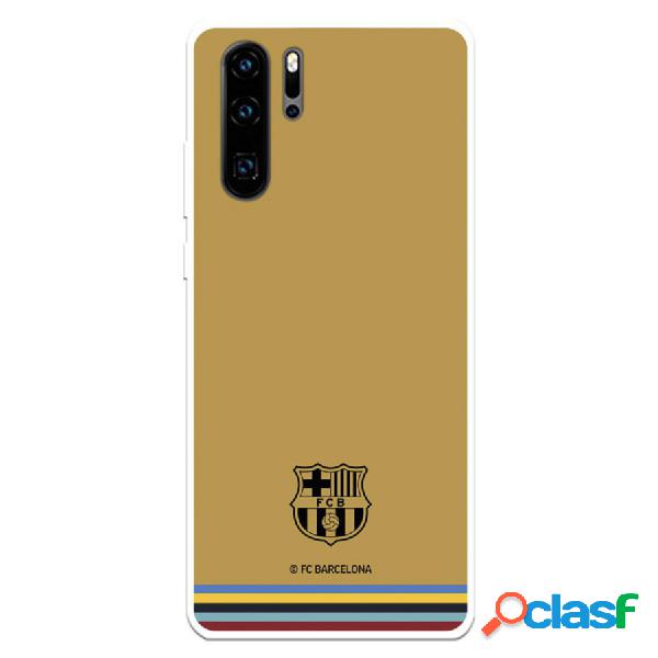 Funda Para Huawei P30 Pro Del Fc Barcelona Escudo Fondo