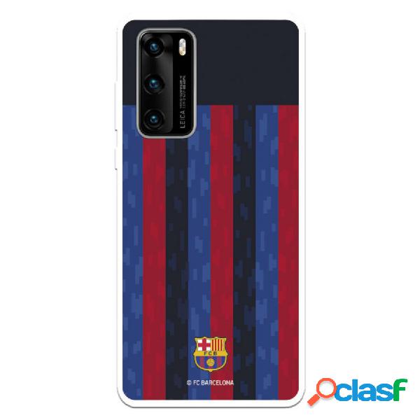 Funda Para Huawei P40 Del Fc Barcelona Fondo Rayas