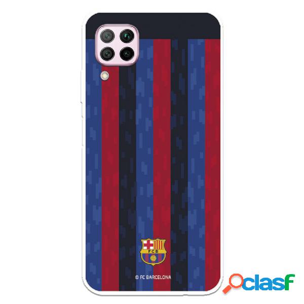 Funda Para Huawei P40 Lite Del Fc Barcelona Fondo Rayas