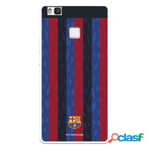 Funda Para Huawei P9 Lite Del Fc Barcelona Fondo Rayas