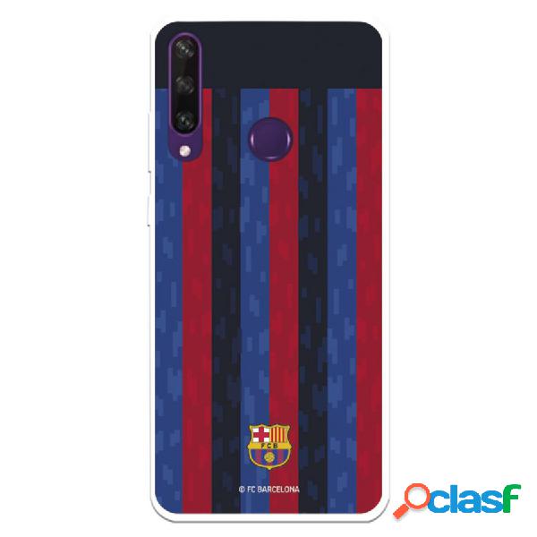 Funda Para Huawei Y6P Del Fc Barcelona Fondo Rayas