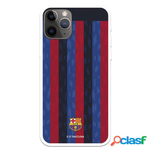 Funda Para Iphone 11 Pro Del Fc Barcelona Fondo Rayas