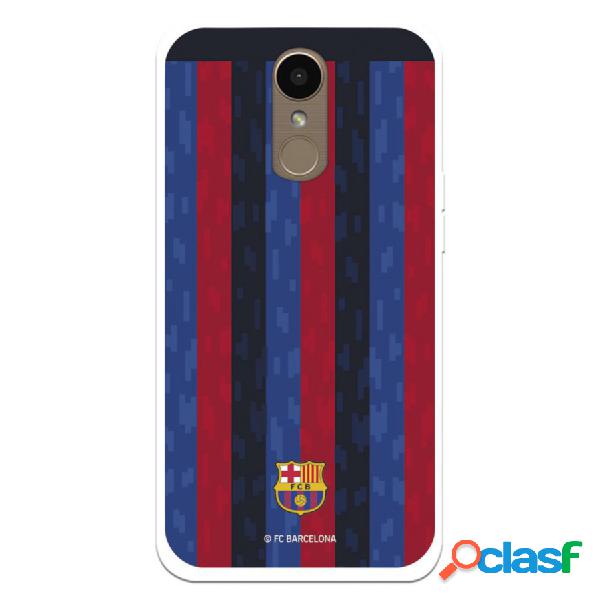 Funda Para Lg K10 2017 Del Fc Barcelona Fondo Rayas