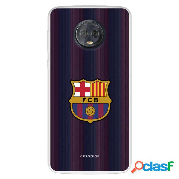 Funda Para Motorola Moto G6 Del Fc Barcelona Rayas Blaugrana