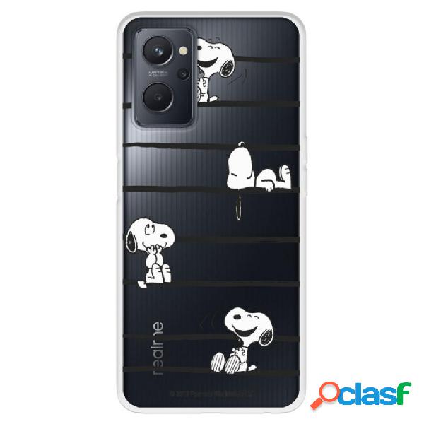 Funda Para Oppo A76 Oficial De Peanuts Snoopy Rayas - Snoopy