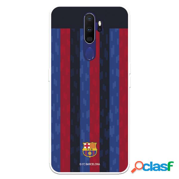 Funda Para Oppo A9 2020 Del Fc Barcelona Fondo Rayas