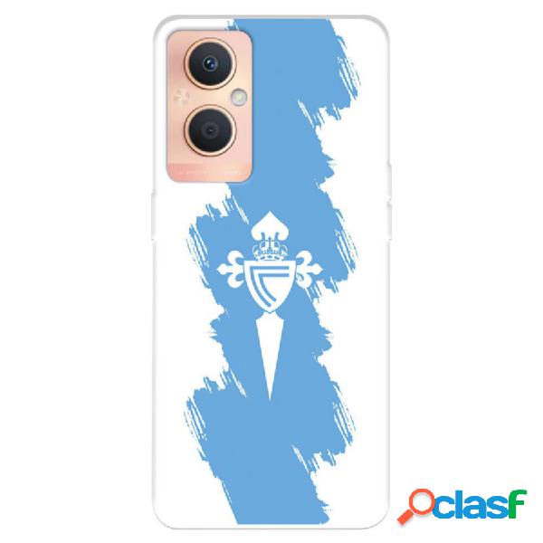 Funda Para Oppo A96 5G Del Rc Celta Escudo Trazo Azul -