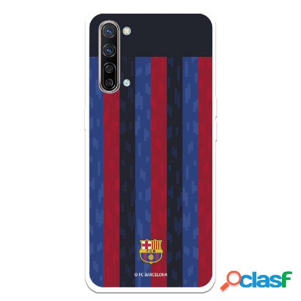 Funda Para Oppo Find X2 Lite Del Fc Barcelona Fondo Rayas