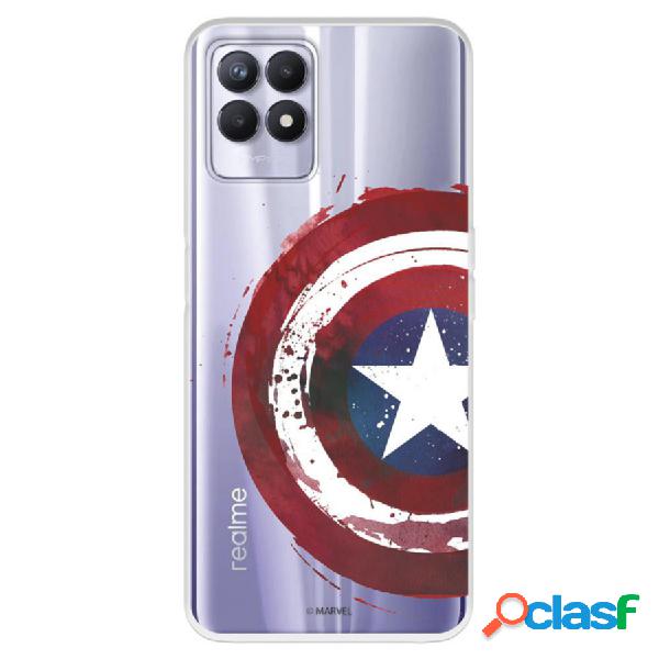 Funda Para Realme C11 2021 Oficial De Marvel Capitán
