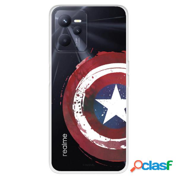 Funda Para Realme C35 Oficial De Marvel Capitán América