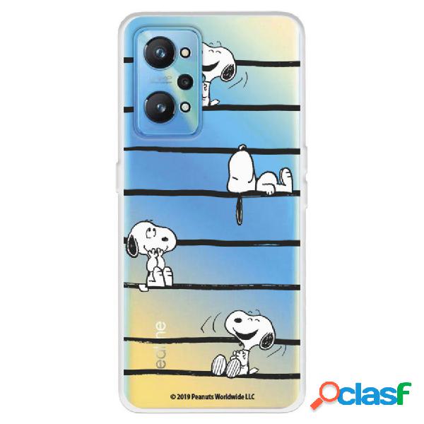 Funda Para Realme Gt Neo 2 Oficial De Peanuts Snoopy Rayas -