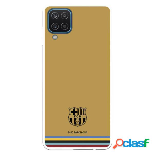 Funda Para Samsung Galaxy A12 Del Fc Barcelona Escudo Fondo