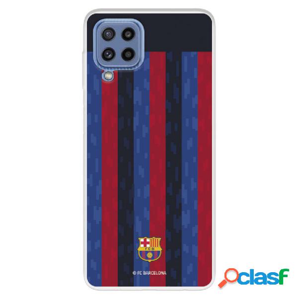 Funda Para Samsung Galaxy M32 Del Fc Barcelona Fondo Rayas