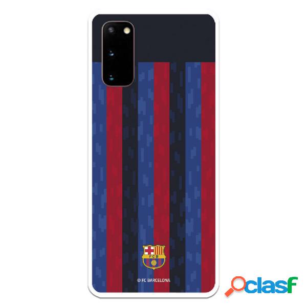 Funda Para Samsung Galaxy S20 Del Fc Barcelona Fondo Rayas