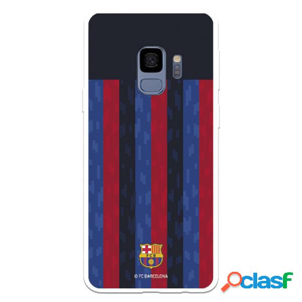 Funda Para Samsung Galaxy S9 Del Fc Barcelona Fondo Rayas