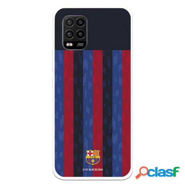 Funda Para Xiaomi Mi 10 Lite Del Fc Barcelona Fondo Rayas