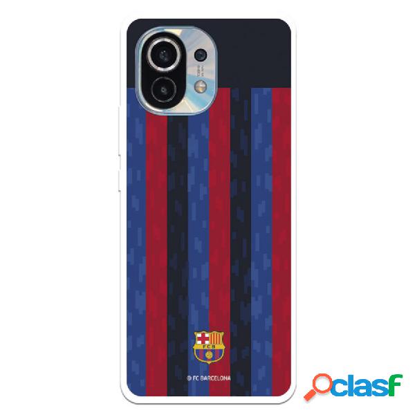 Funda Para Xiaomi Mi 11 Del Fc Barcelona Fondo Rayas