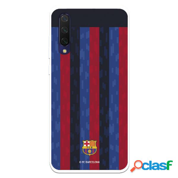 Funda Para Xiaomi Mi 9 Lite Del Fc Barcelona Fondo Rayas