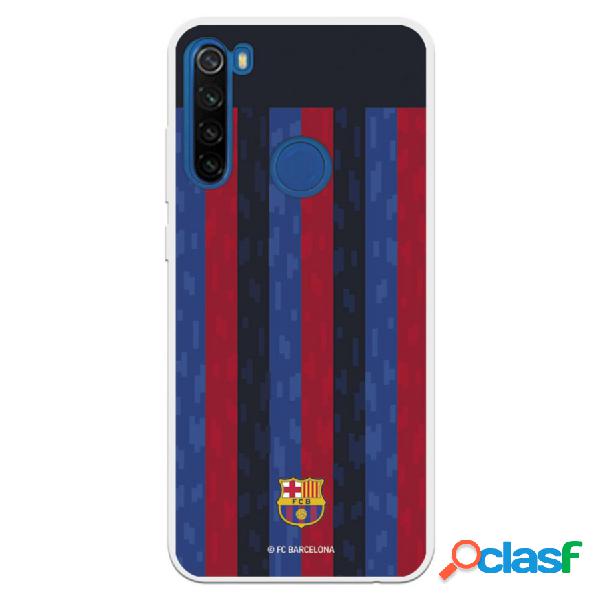 Funda Para Xiaomi Redmi Note 8T Del Fc Barcelona Fondo Rayas