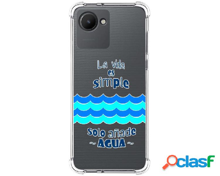 Funda Silicona Antigolpes para Realme C30 diseño Agua