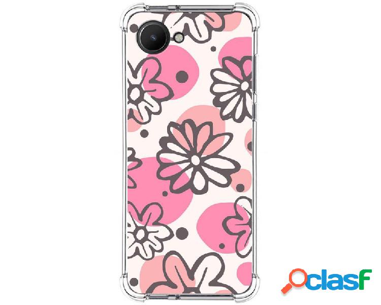 Funda Silicona Antigolpes para Realme C30 diseño Flores 09